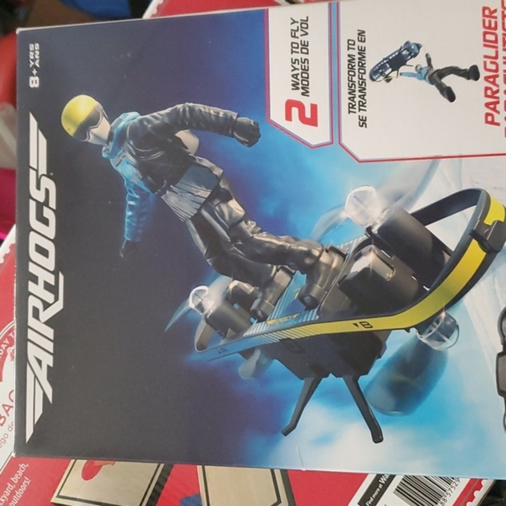 Air Hogs 2in1 Extreme Air Transformable RC‎ Stunt Board to Paraglider new